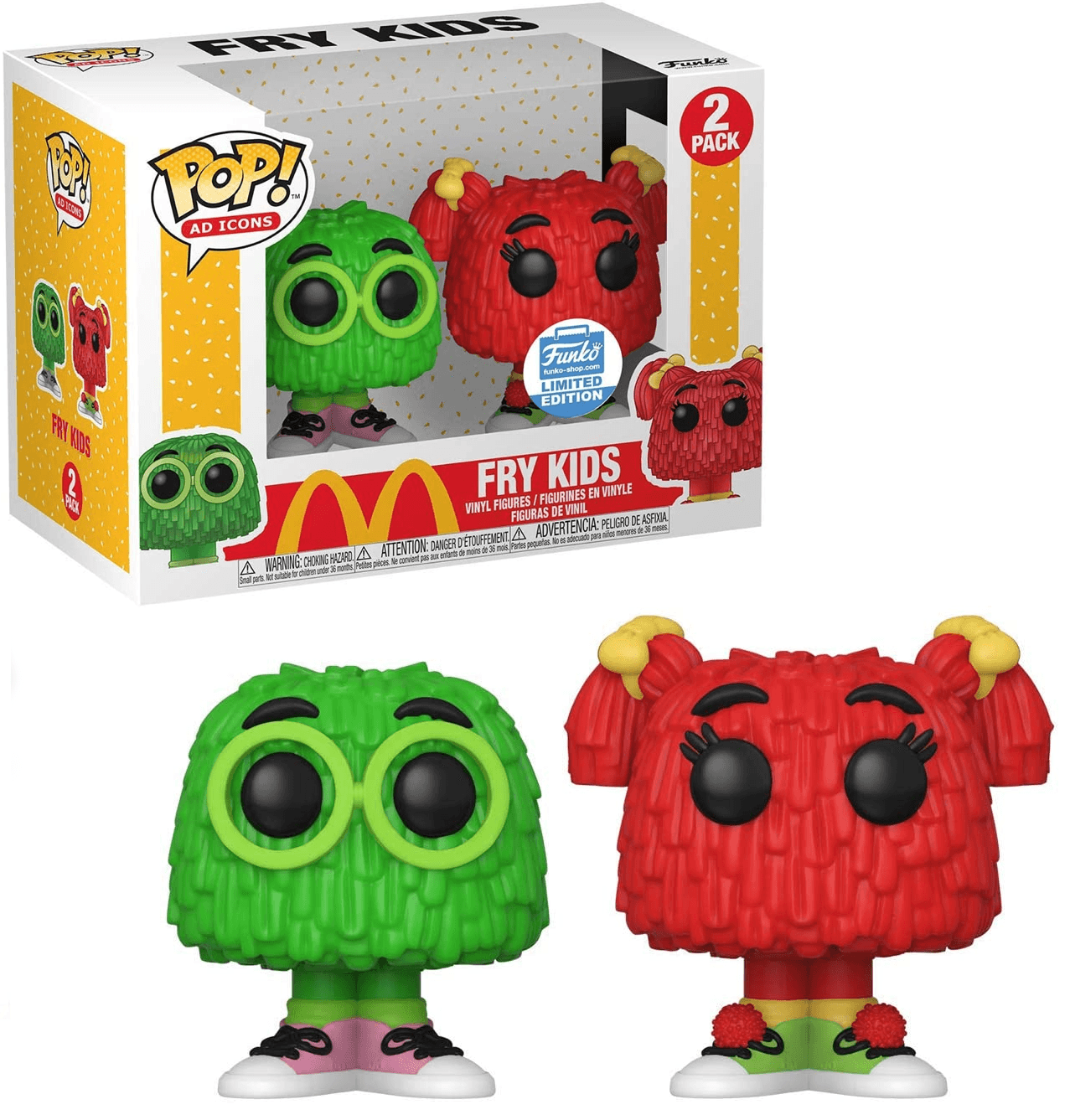 Fry Kids (Green & Red) (2-Pack) - Ad Icons